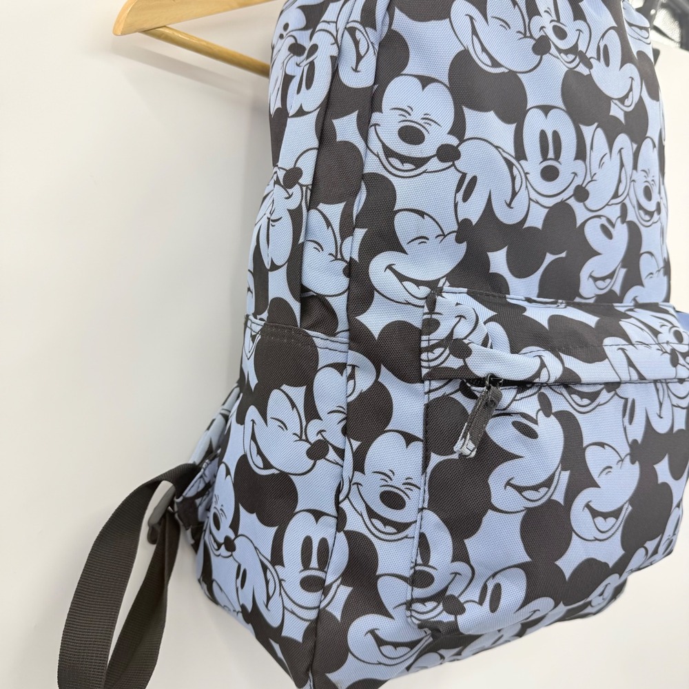 Disney Mickey Mouse Backpack Unisex OS Blue Black All Over Print Character Bag - Picture 5 of 9